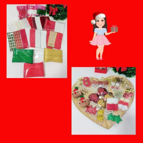 Box Natal completa - 83m de fita 60 apliques