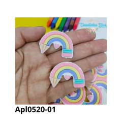 Aplique emborrachado escolar Arco iris - ( 2unidades) - comprar online