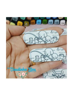 Aplique hair clips Bobbie Goods para pintar - 2 unidades na internet