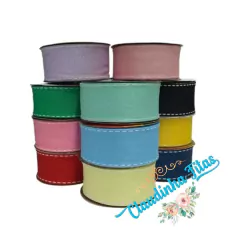 Fita sinimbu pespontada 1862 38mm rolo c/10metros