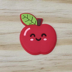 Imagem do Aplique emborrachado frutinhas ( morango, cereja, uva, abacaxi, melancia e maça) - 2 unidades