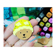 Aplique Bobbie Goods cabecinha de acrílico - 1 unidade - loja online