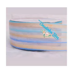 Fita Sinimbu organza listrada- (38mm - 10 METROS) - comprar online