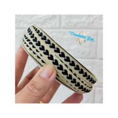 Fita coração bordado 10mm - ( 1metro) na internet