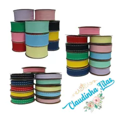 Fita sinimbu pespontada 1862 kit com todos os tamanhos, 2,5mts de cada - 7,5 mts de fita