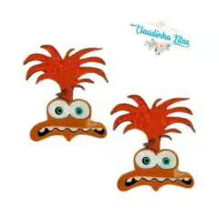 Aplique de acrilico duplo Divertida Mente rostinho -1 unidade na internet