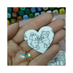 Aplique Bobbie Goods coração para pintar - 1 unidades na internet