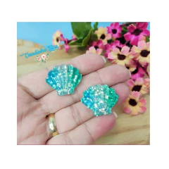 Aplique fundo do mar de resina azul furtacor ( 2 unid.) na internet