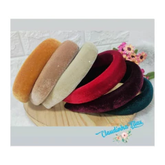 Tiara de camurça acolchoada 17x30mm