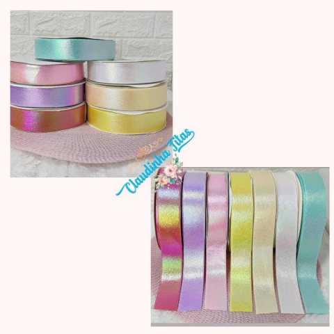 Fita Lamê Holográfica - 38mm - (1 metro)