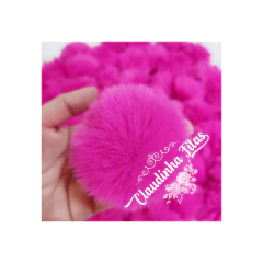 Pompom de pelúcia 7cm - par na internet