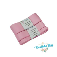 Fita Gorgurão YAMA - Rose Pink( rosa )- cor 154 - 5 metros - Claudinha Fitas