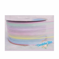 Fita Sinimbu organza listrada - (38MM) - 5 Metros - comprar online