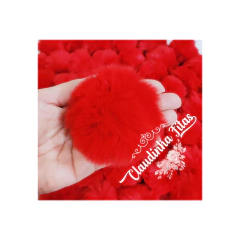 Pompom de pelúcia 7cm - par