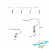 Gancho Anzol para Brinco - 20mm x 19mm (niquel) 20 unid.