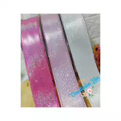 Fita Lamê metalizada holográfica - 38mm - (1 metro)