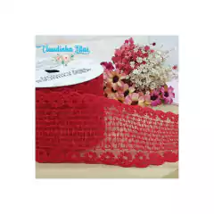 Fita de renda Princess ( Luxinhos D.Valentinha) 6,5cm - metro - comprar online
