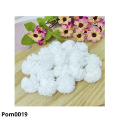 Pompom de malha 25mm c/10unids - Claudinha Fitas