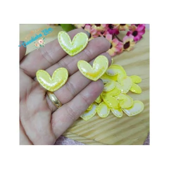 Aplique coração de tecido furtacor 2,5cm (10 unidades) - loja online