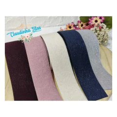 Fita de veludo com pelinho - 38mm - 1 metros