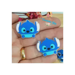 aplique emborrachado Stitch - c/2 unid. - Claudinha Fitas