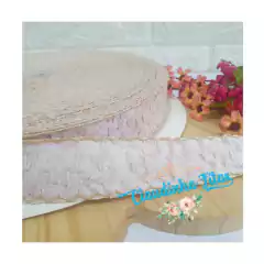 Fita Sanding Luxo flocada com borda trabalhada D-5 388 - 38mm - c/2 metros