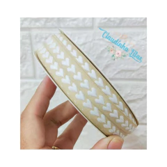 Fita coração bordado 10mm - ( 1metro) - loja online