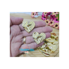 Aplique de resina coração 3 cm - 4 unidades da mesma cor - comprar online