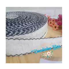 Fita Sanding Luxo flocada com borda trabalhada D-5 388 - 38mm - c/2 metros - comprar online