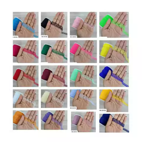 Renda fina de 15mm - metro