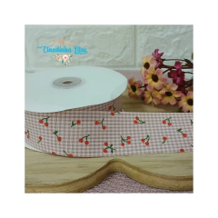 Fita xadrez com cereja 38mm - (1 metro) - comprar online