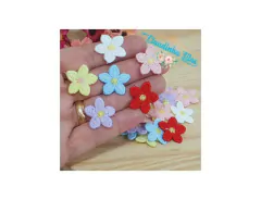 Imagem do Aplique de resina rosquinha 2cm - c/5 unidades sortidas