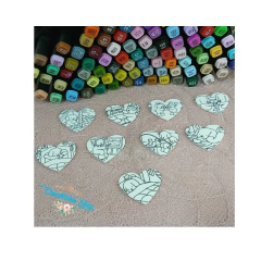 Aplique Bobbie Goods coração para pintar - 1 unidades