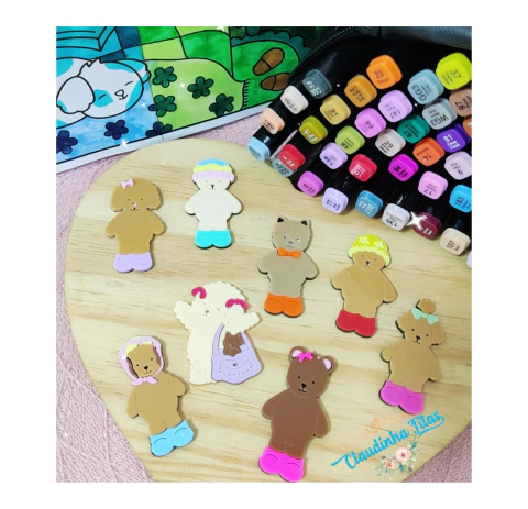 Aplique de acrílico corpinho Bobbie Goods - 1 unidade