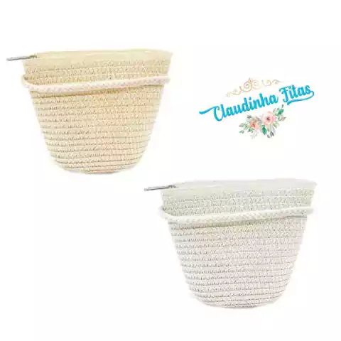 Bolsinha de Rafia - pequena - medida 14x12 (unidade)