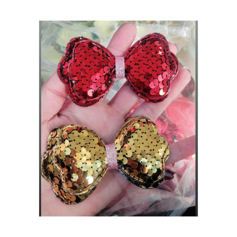 Aplique laço de paetê - 2 unid