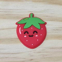 Aplique emborrachado frutinhas ( morango, cereja, uva, abacaxi, melancia e maça) - 2 unidades - Claudinha Fitas