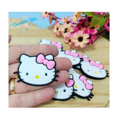 Aplique emborrachado cabeça Hello Kitty - (2 unid.) - mod 1 - comprar online