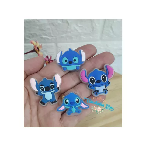 aplique emborrachado Stitch - c/2 unid.