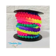 Pompom de metro 1 cm ou pompom Grelot - 10mm x 1metro