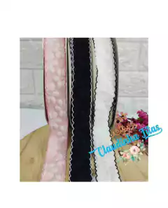 Fita Sanding Luxo floral com borda trabalhada D5 299 - 38mm - c/2 metros - comprar online