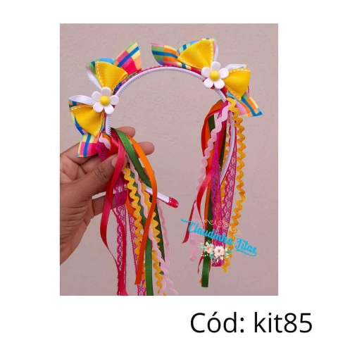 Box pegue e monte tiara junina estampado xadrez