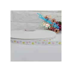 Fita yama estampada floral cand 10mm c/ 3metros - comprar online