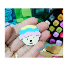 Aplique Bobbie Goods cabecinha de acrílico - 1 unidade na internet