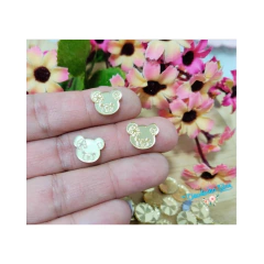 Aplique de acrílico tag para laços - 1cm - ( 5 unidades) - comprar online