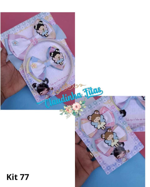 Box pegue e monte fada magica fita xadrez