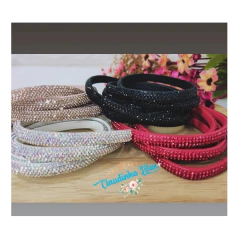 Meia cana de strass ( 6mm) - 1 METRO