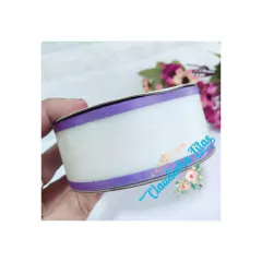 Fita Yama de organza metálica 38mm - c/10 metros - Claudinha Fitas
