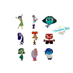 Aplique de acrilico duplo Divertida Mente corpinho - 1 unidade