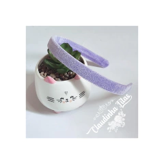 Tiara de veludo base reta 15mm unid na internet